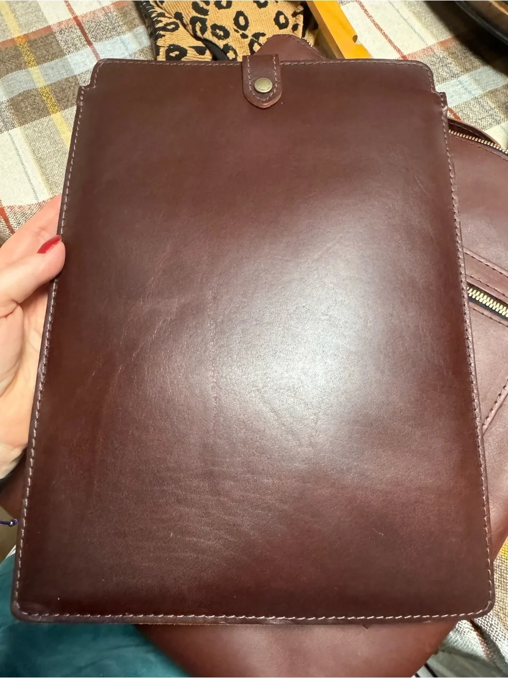 Leather Laptop Backpack with leather laptop  sleeve for Women - Portland Leather